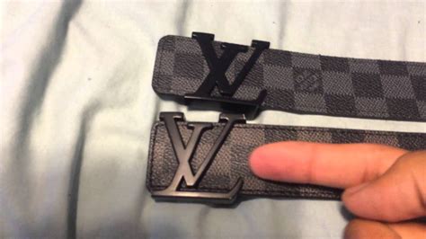 fake vs real louis vuitton damier belt